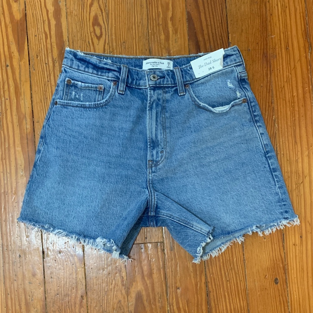 Abercrombie Denim High Rise Dad Short